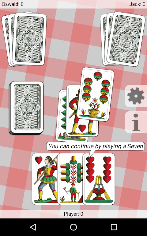 Seven - Card Game Ảnh chụp màn hình 1