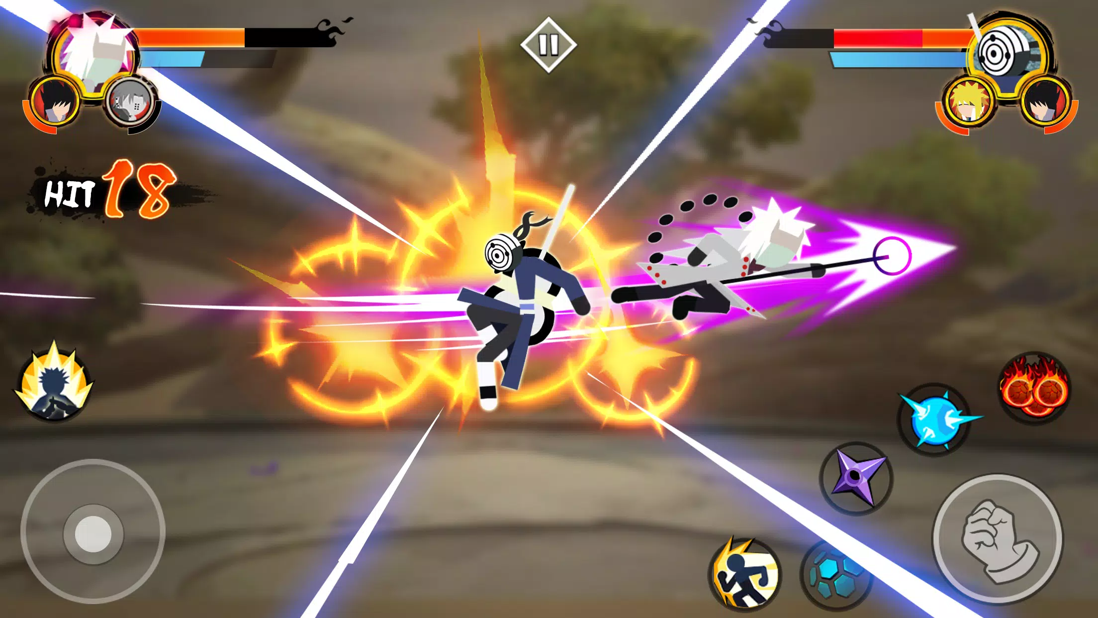 Schermata Stick Ninja - 3v3 Battle 1