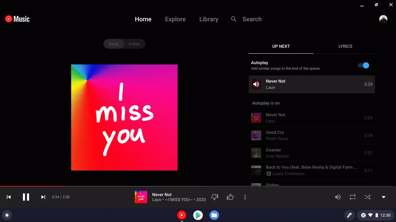 YouTube Music for Chromebook ภาพหน้าจอ 3