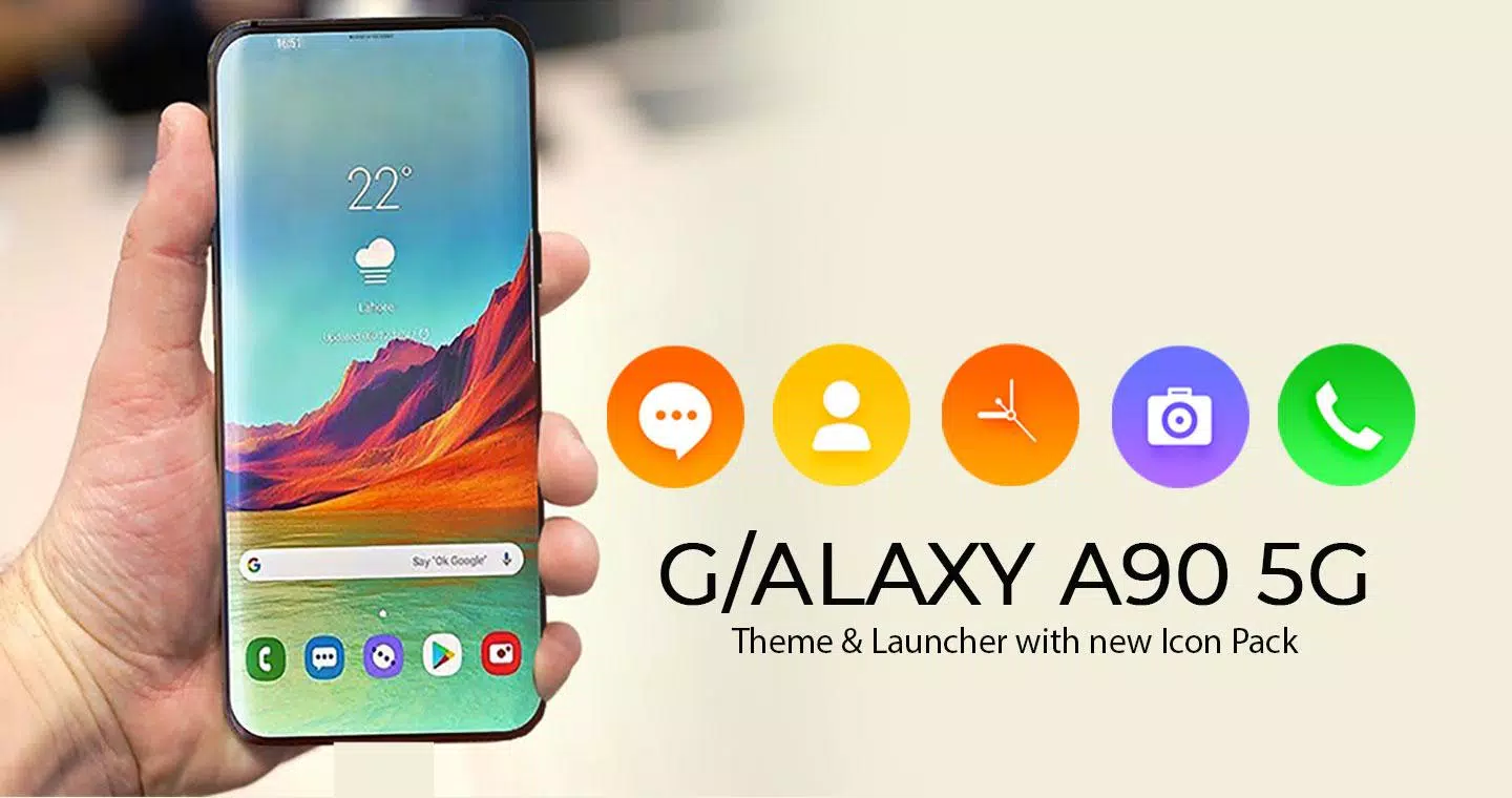 Samsung Galaxy A90 5G Launcher Скриншот 1