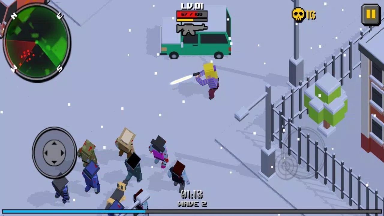 Pixel Zombie Frontier Tangkapan skrin 3