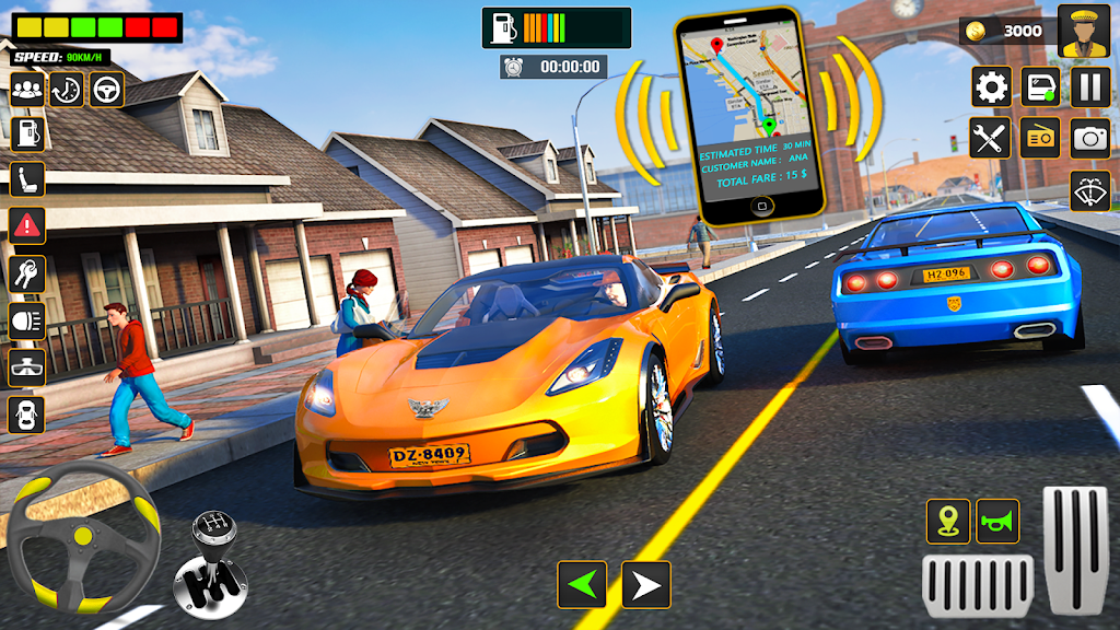 City Cab Driver Car Taxi Games Captura de tela 1