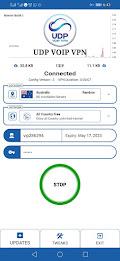 UDP VoiP VPN Schermafbeelding 1