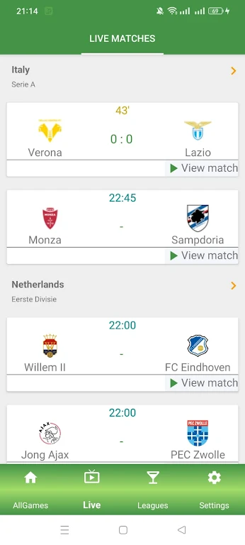 football live score tv Captura de pantalla 2