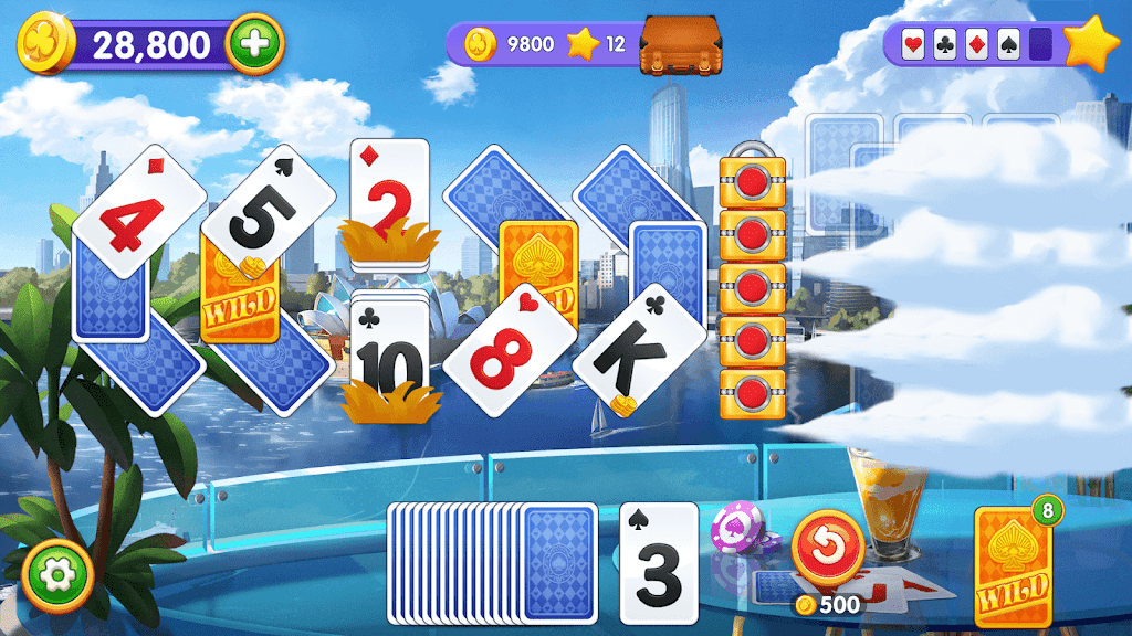 Solitaire Trip: Classic Tripeaks Card Game स्क्रीनशॉट 2