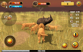 Wild Lion Simulator 3D Ekran Görüntüsü 2