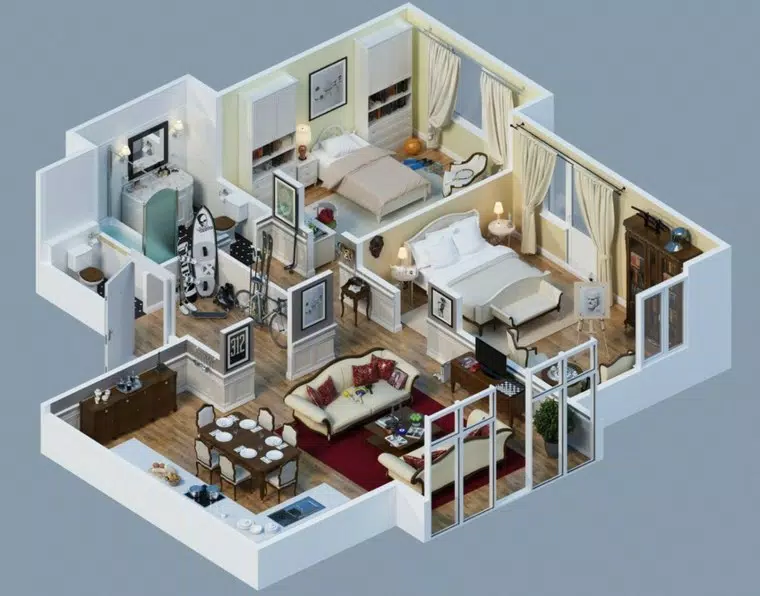3D House Design Tangkapan skrin 0