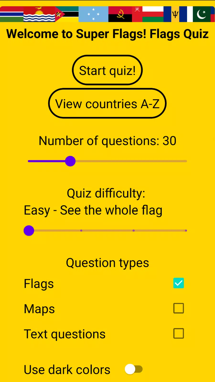 Super Flags! Flag Quiz Capture d'écran 0