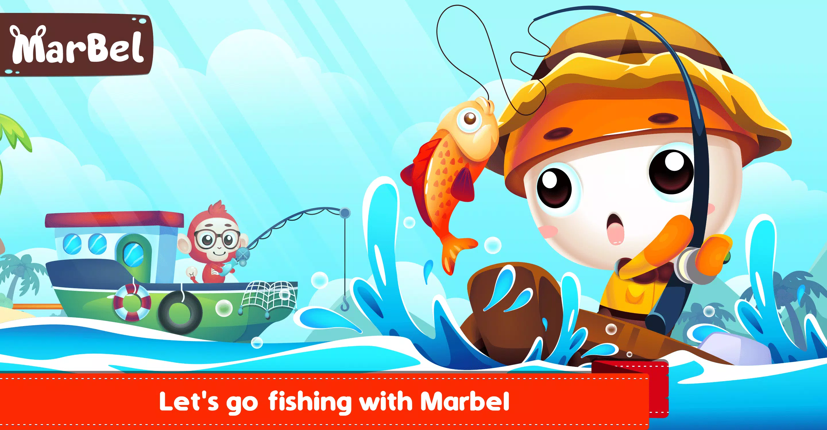 Marbel Fishing - Kids Games Ảnh chụp màn hình 0