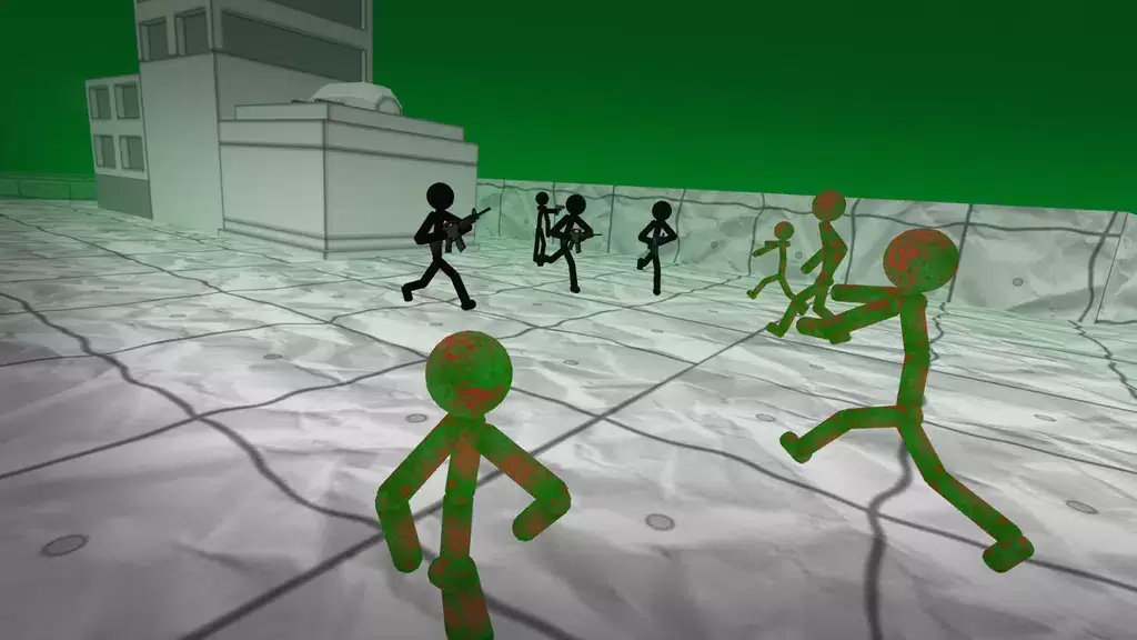 Stickman Zombie 3D स्क्रीनशॉट 1