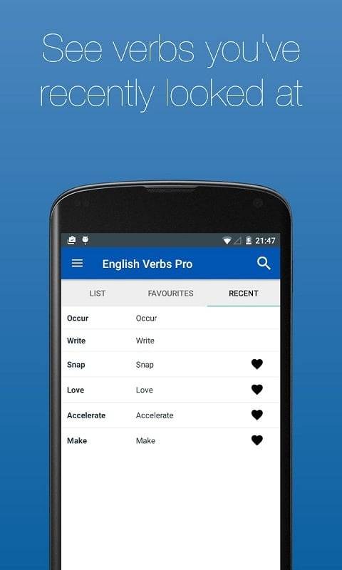 English Verb Conjugator Pro Screenshot 0