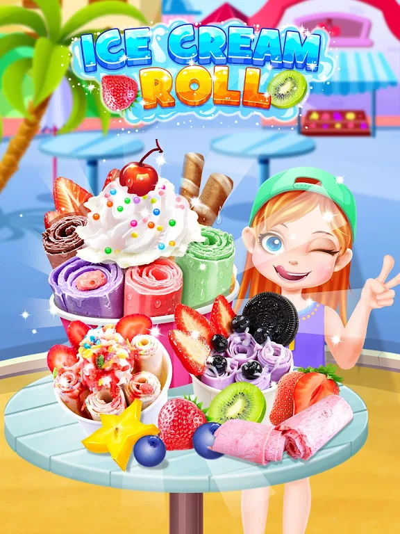 Frozen Ice Cream Roll Maker Captura de pantalla 0