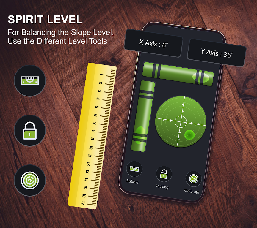 Spirit level - Bubble level Captura de pantalla 2