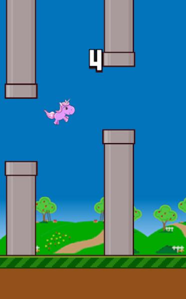 Flappy Unicorn Скриншот 3