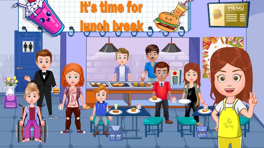 My Family Town : City School スクリーンショット 2