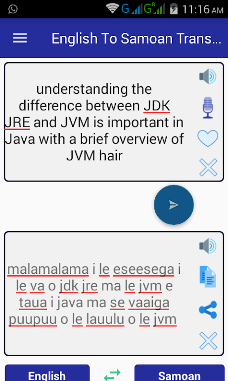English Samoan Translator Captura de pantalla 0