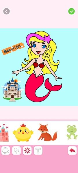 Schermata Mermaids Coloring 2