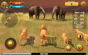 Wild Lion Simulator 3D Tangkapan skrin 1