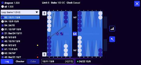 Backgammon Galaxy Captura de pantalla 1