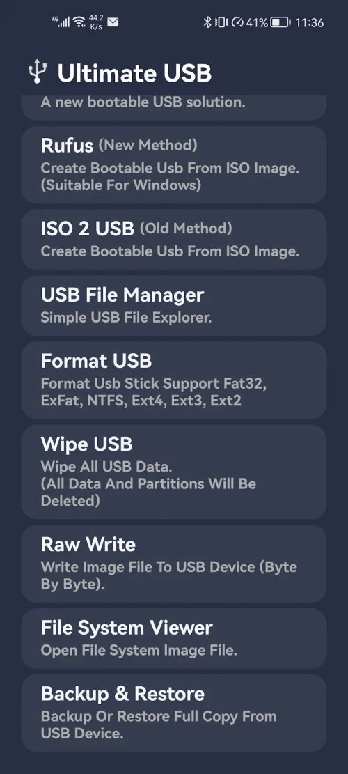 Ultimate USB Screenshot 1