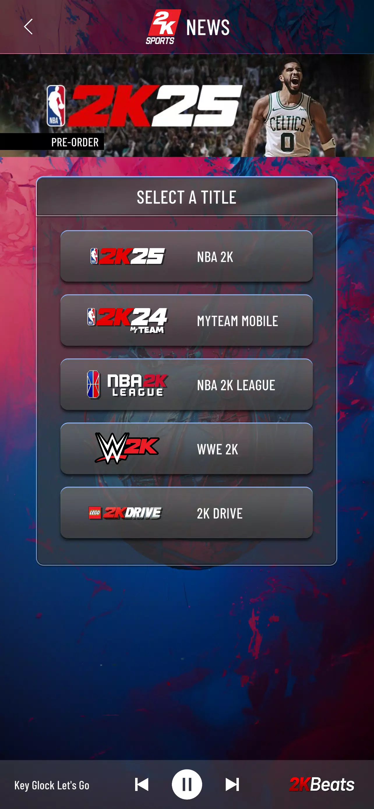 Schermata MyNBA 2K Companion App 0