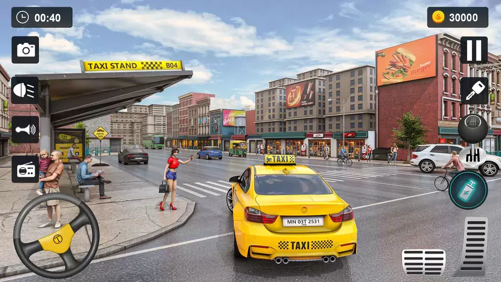 Taxi Simulator 3D - Taxi Games Ảnh chụp màn hình 2