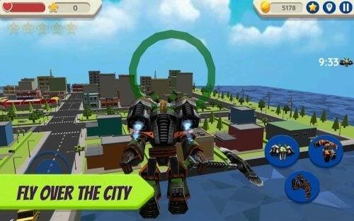 Robot Hero: City Simulator 3D Captura de pantalla 3