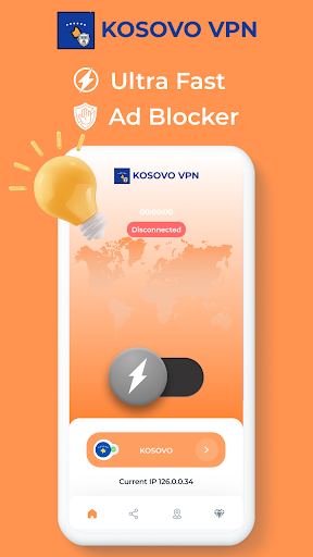 Kosovo VPN - Private Proxy Schermafbeelding 1