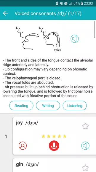 Speak English Pronunciation 스크린샷 2