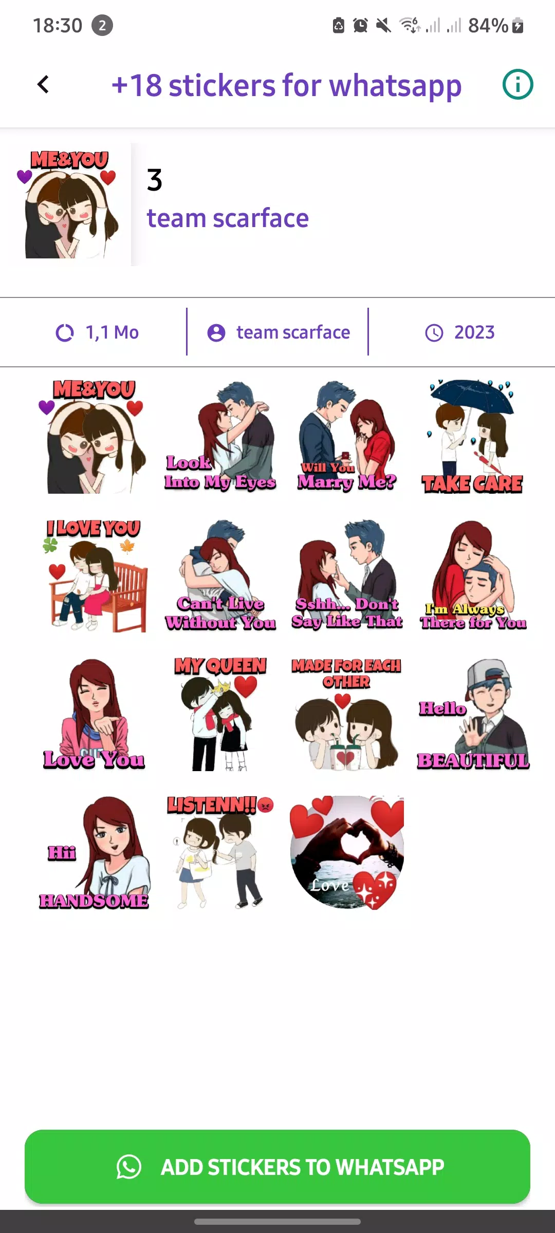 +18 Stickers For WhatsApp应用截图第2张