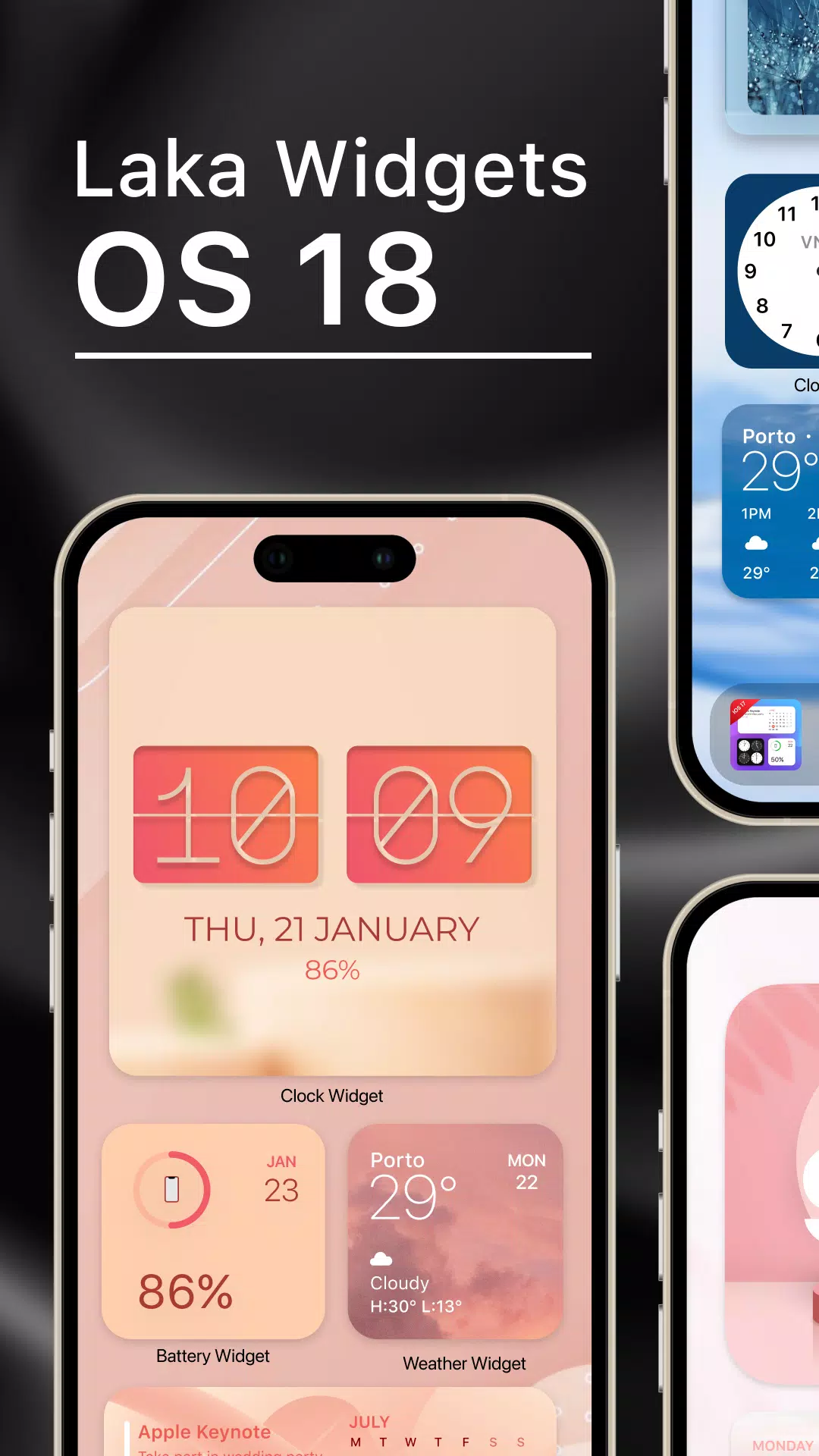 Laka Widgets: Widget OS 18 स्क्रीनशॉट 0