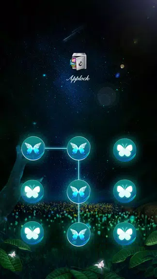 AppLock Theme Flying Butterfly Screenshot 0