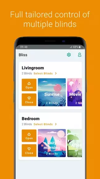 Bliss Smart Blinds ဖန်သားပြင်ဓာတ်ပုံ 0