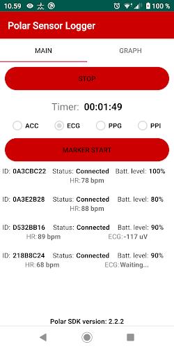 Polar Sensor Logger Ảnh chụp màn hình 0