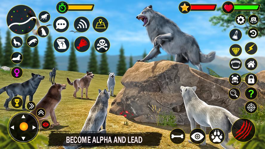 The Wolf Simulator: Wild Game स्क्रीनशॉट 0