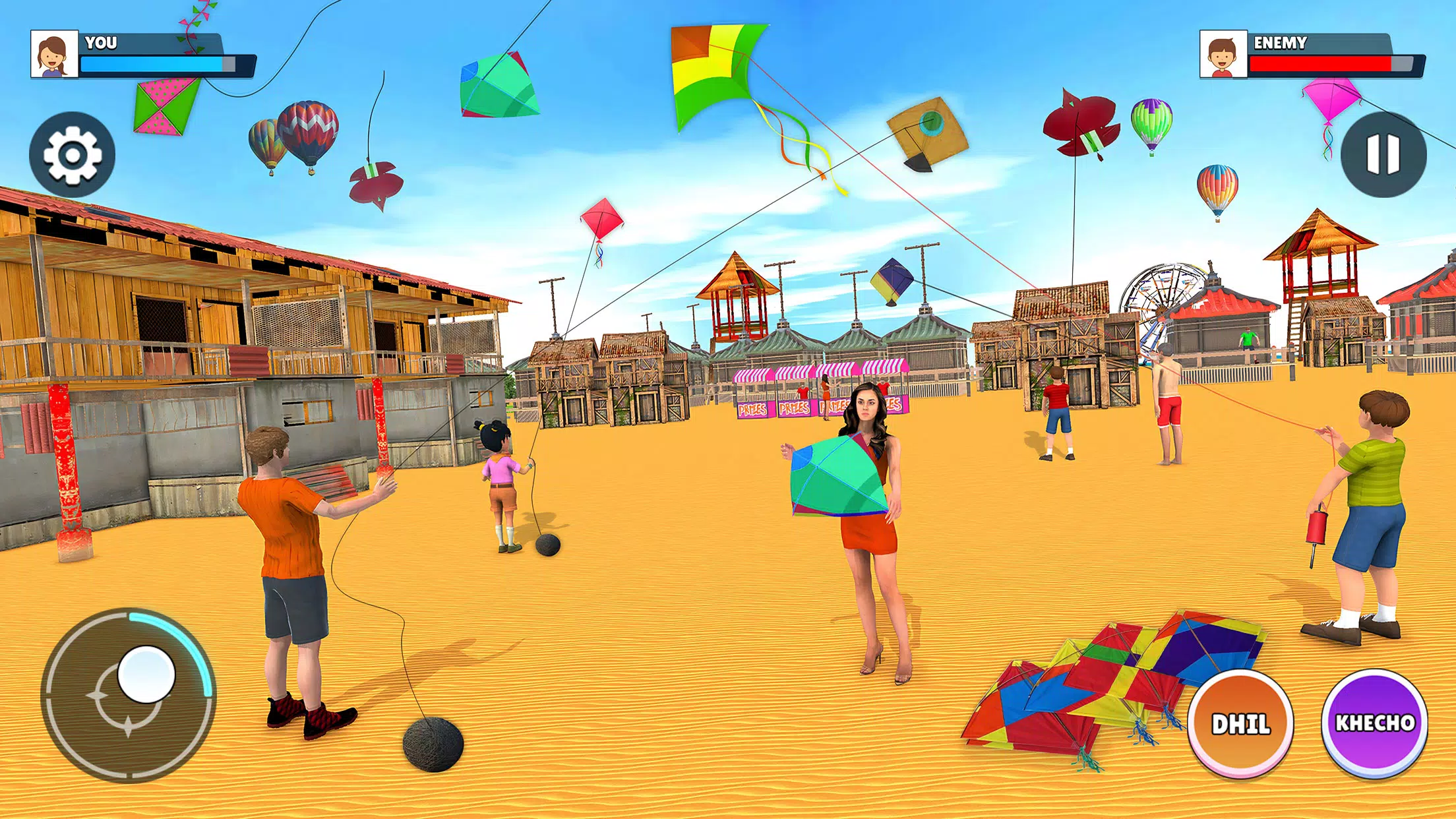 Kite Flying 3D - Pipa Combate Schermafbeelding 1