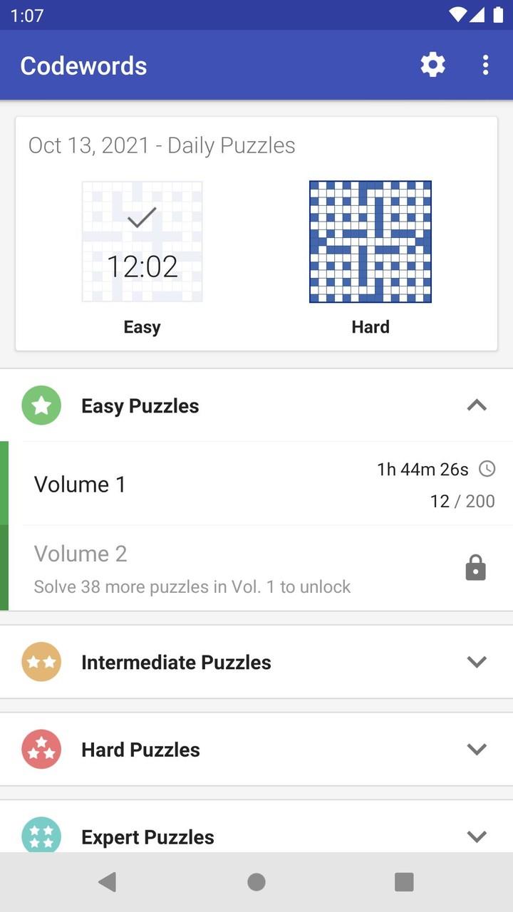 Codeword Puzzles (Crosswords) Screenshot 2