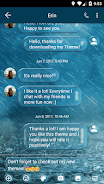 SMS Messages Bubble Rain Theme應用截圖第1張