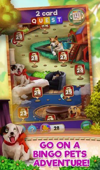 Bingo Pets Party: Dog Days Zrzut ekranu 1
