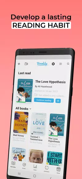 Bookly: Book & Reading Tracker ภาพหน้าจอ 0