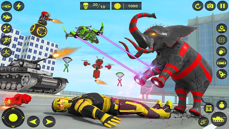 Army Tank Robot Car Games: স্ক্রিনশট 2