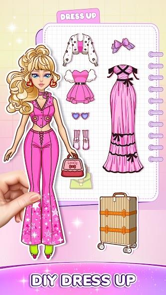 Schermata DIY Paper Doll Dress Up Mod 0