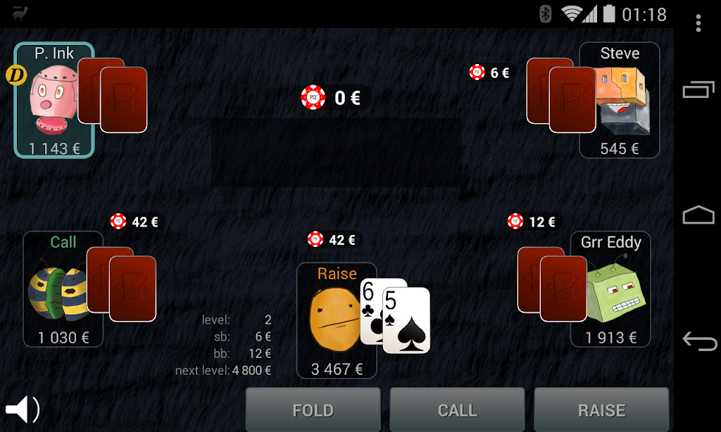 Bots Don't Bluff Offline Poker স্ক্রিনশট 1