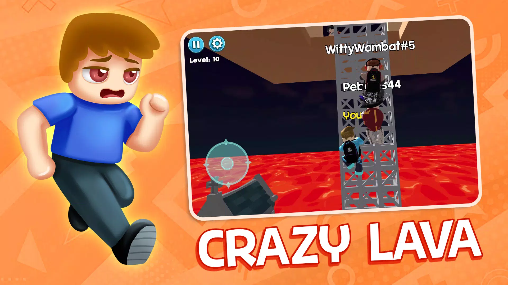 Obby Block World: Lava Fall ဖန်သားပြင်ဓာတ်ပုံ 2