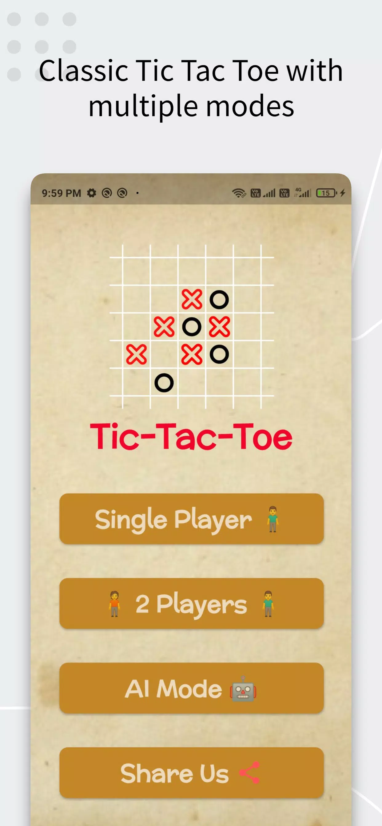 Tic Tac Toe AI Game應用截圖第0張